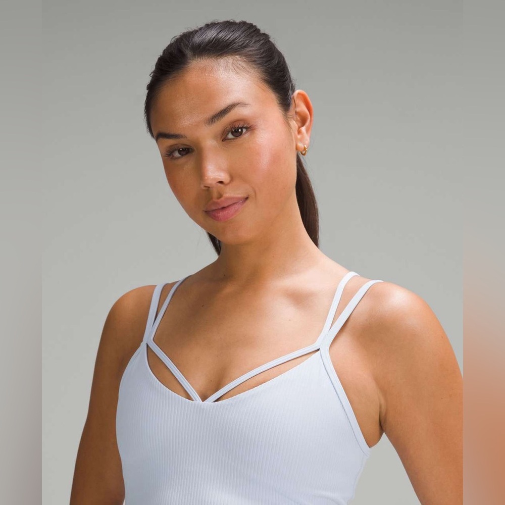 NWT Lululemon Align Strappy Ribbed Tank Top Lilac Ether Purple Crop Camisole 10 - Picture 8 of 8
